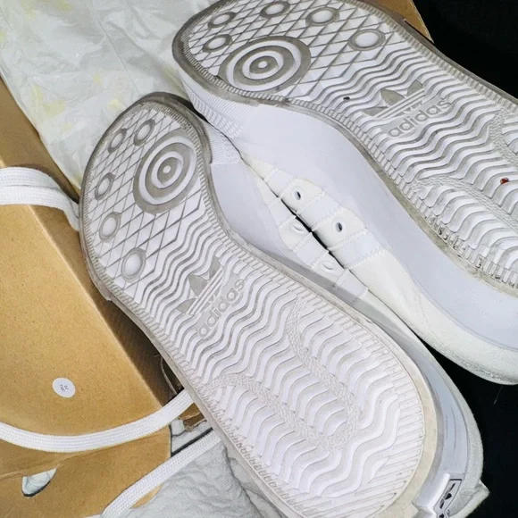 Adidas Platform White Canvas Sneakers - Picture 6 of 8